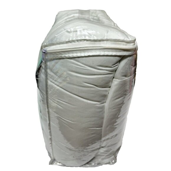 Queen Alternative Down Comforter 90" x 90" White Double Fill -New - Picture 4 of 5